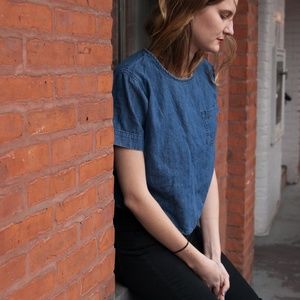 Urban Outfitters Denim Shirt with Pocket